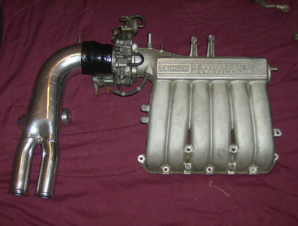 Intake Manifold, Throttle Body, And Aluminum Y Pipe Photo by